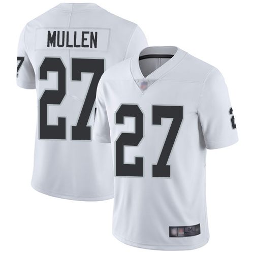 Men Oakland Raiders Limited White Trayvon Mullen Road Jersey NFL Football #27 Vapor Untouchable Jersey